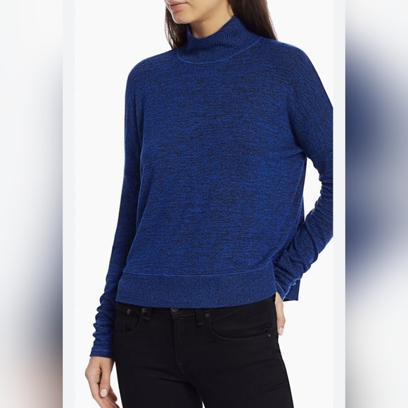 Rag & Bone Polyester Sweater For Women's Color Blue/Black Size Large - Picture 1 of 7